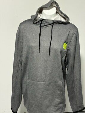 MENS TEK GEAR PERFORMANCE PULLOVER GRAY HOODED SWEATSHIRT NWT